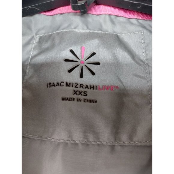 Isaac Mizrahi Live Women's Gray Sleeveless Zip Puffer Vest Jacket XXS USED - Picture 2 of 6